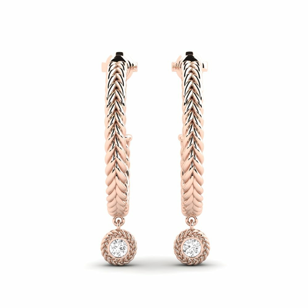 Oro Rosso 585 Orecchino da donna Madisana