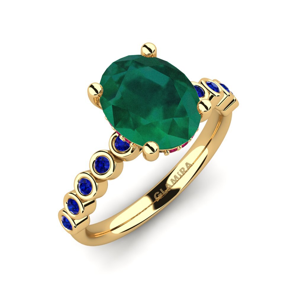 18ct Yellow Gold Engagement Ring Madizen