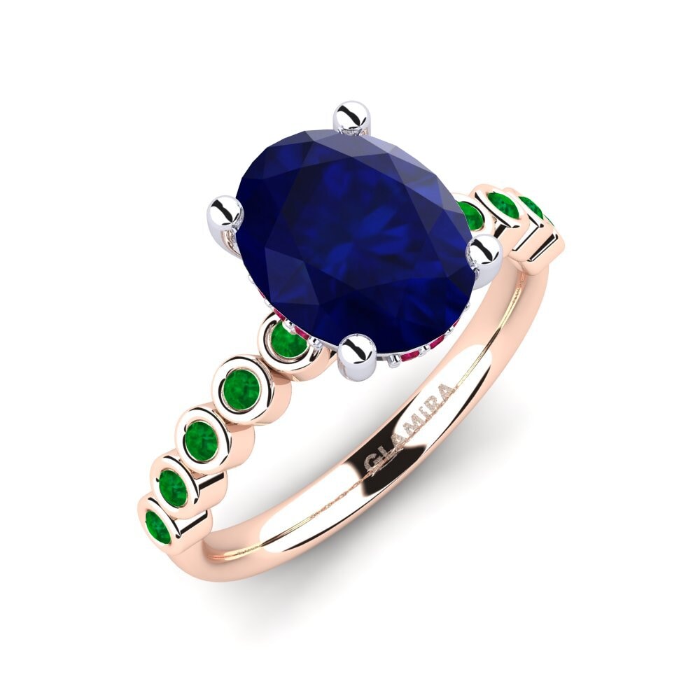 14k Rose & White Gold Engagement Ring Madizen