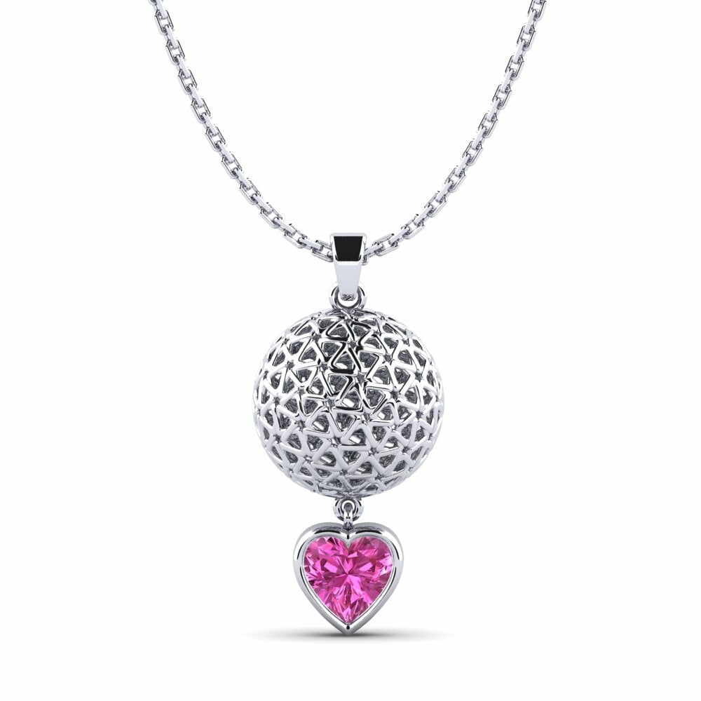 Topacio Rosa Colgante de Mujer Maeing