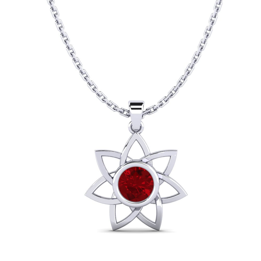 Circonita Roja Colgante de Mujer Maenenn