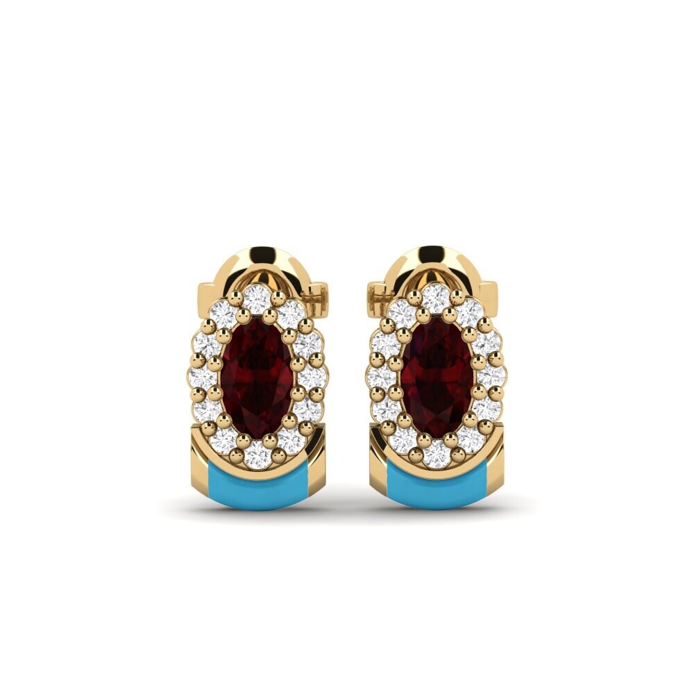 Garnet Women's Earring Mafaro