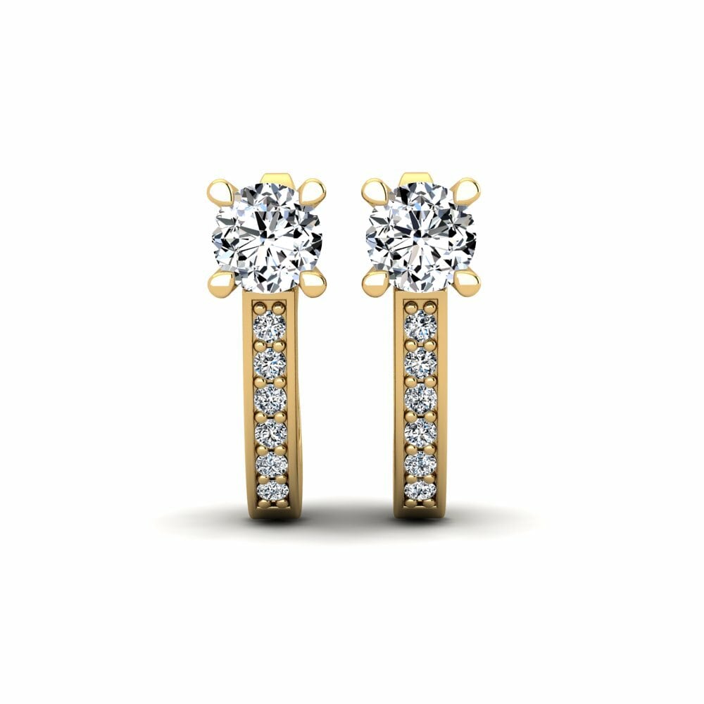 Huggies & Hoops Yellow Gold Diamond Earrings