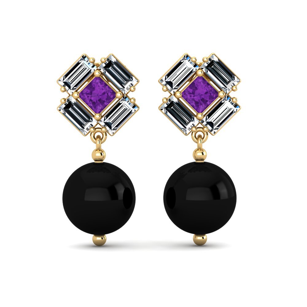 Amethyst Women's Earring Magaly