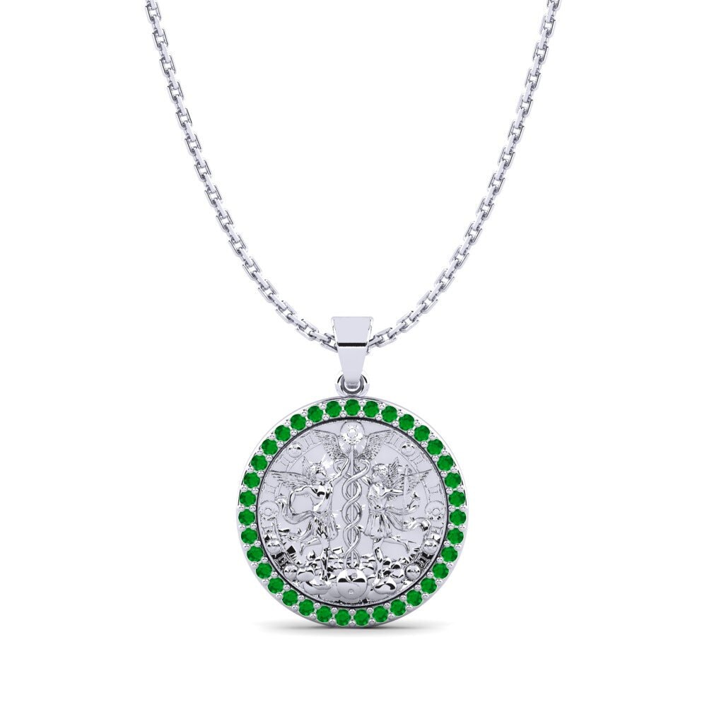 Emerald Women's Pendant Magdalene - Gemini