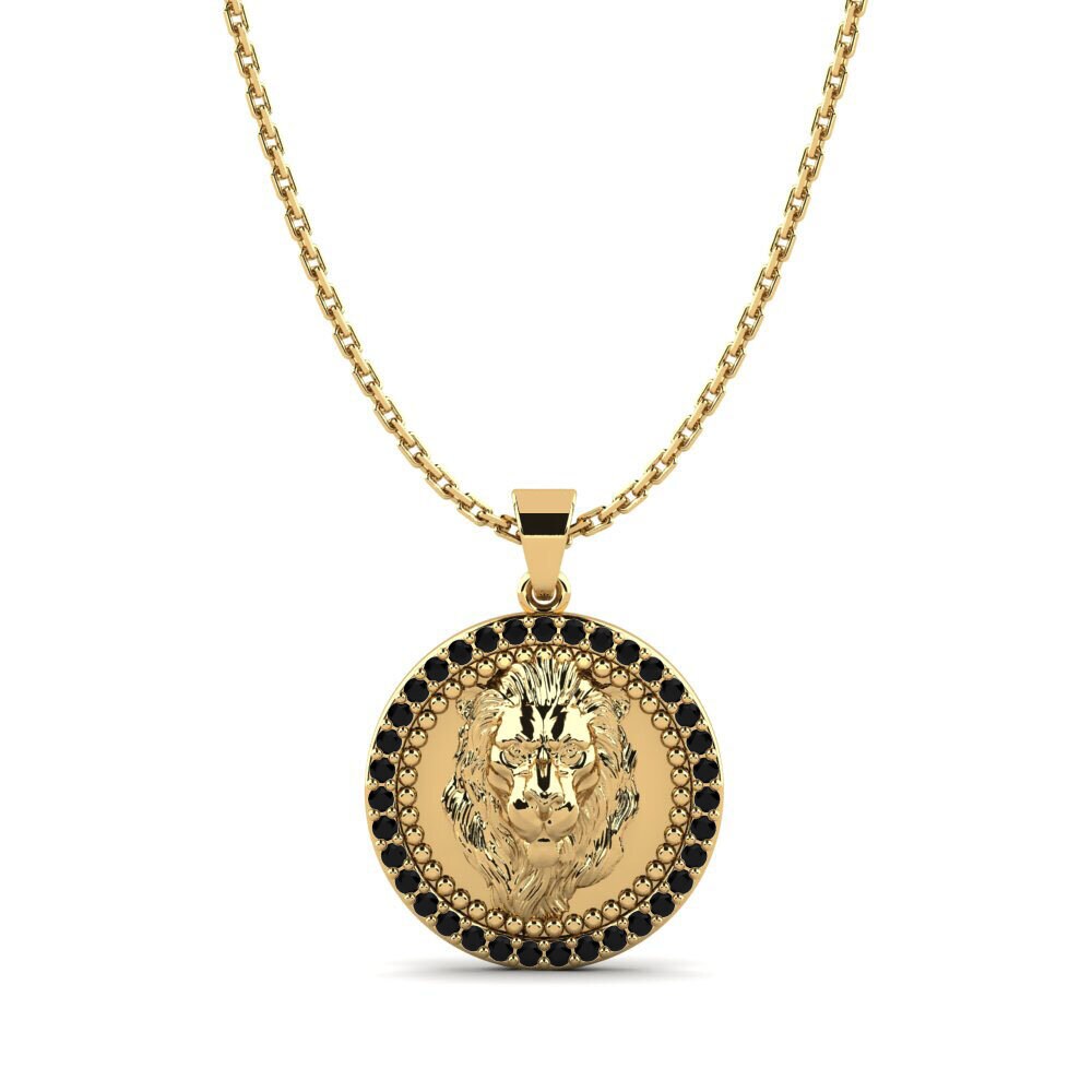 Black Sapphire Women's Pendant Magdalene - Leo