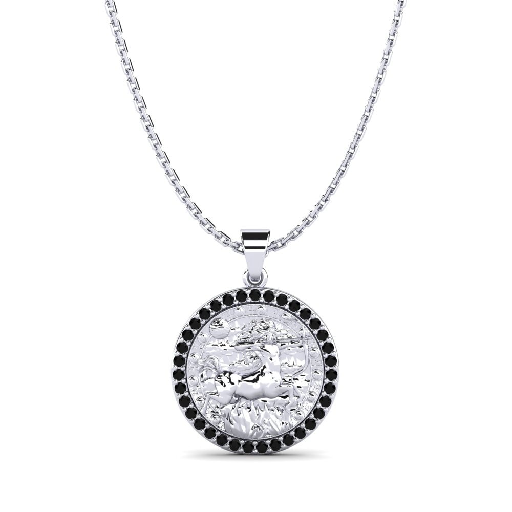 Black Sapphire Women's Pendant Magdalene - Sagittarius