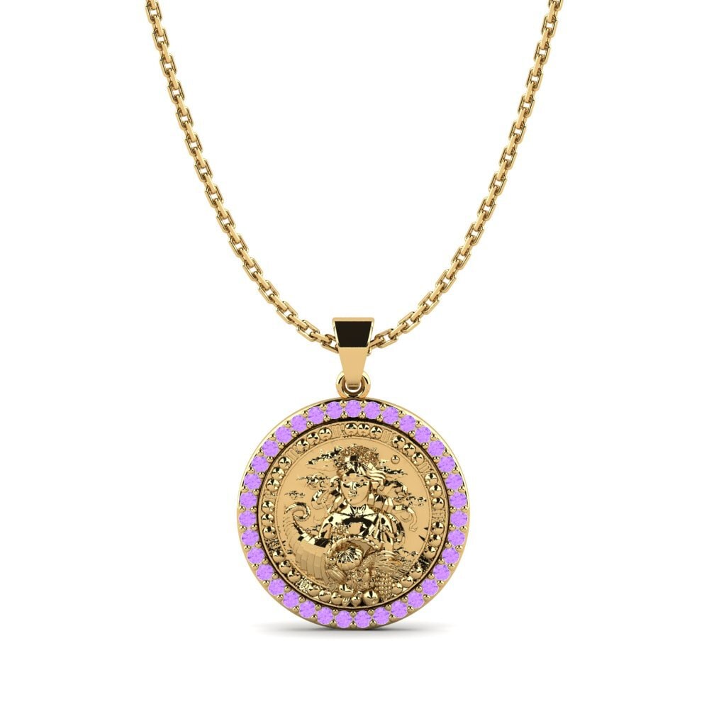Amethyst Pendant Magdalene - Virgo