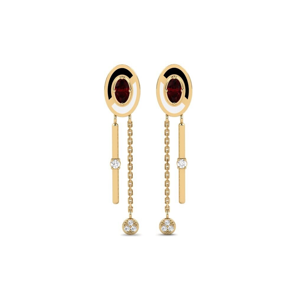 Studs Garnet Earrings