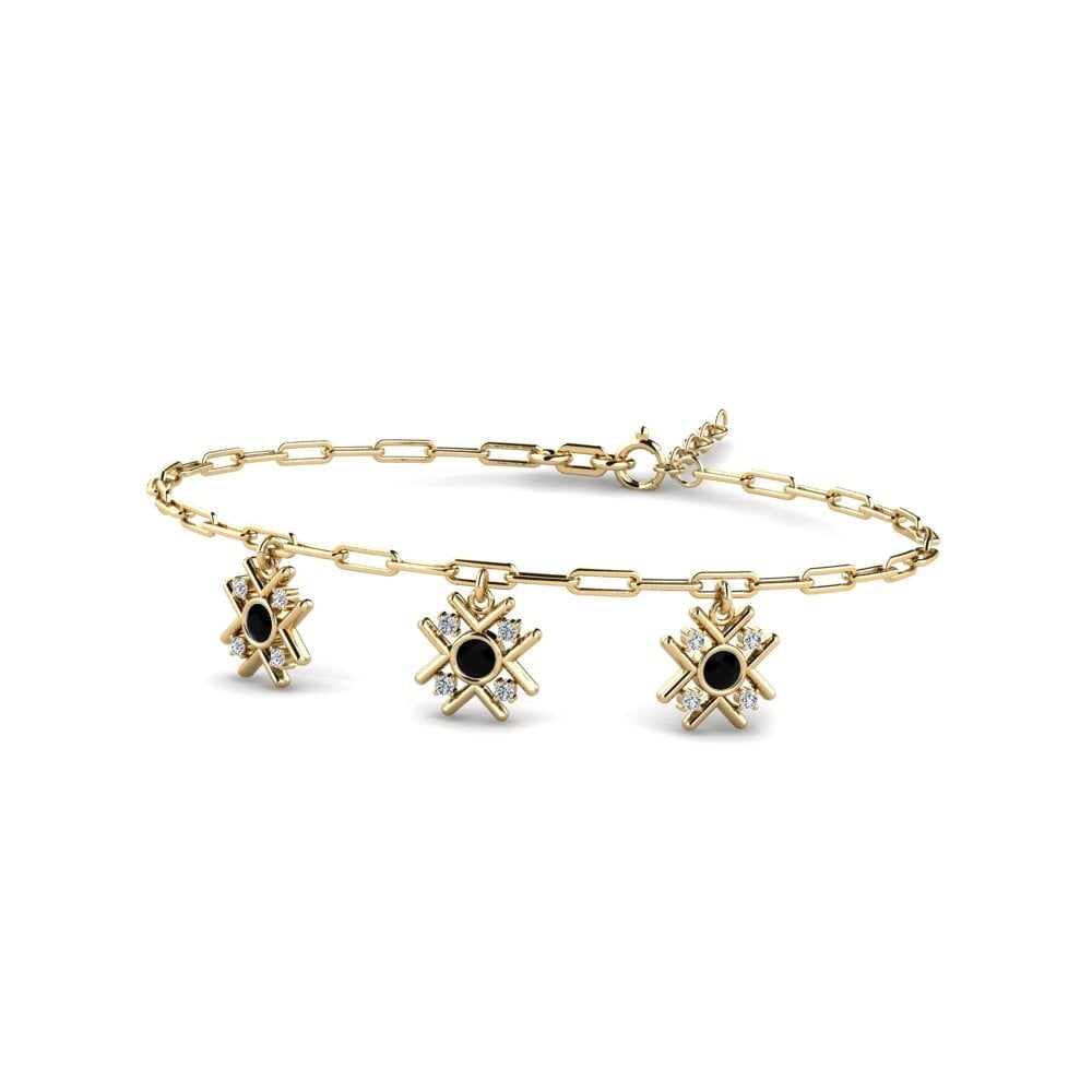 Saphir noir Bracelet trombones Magica