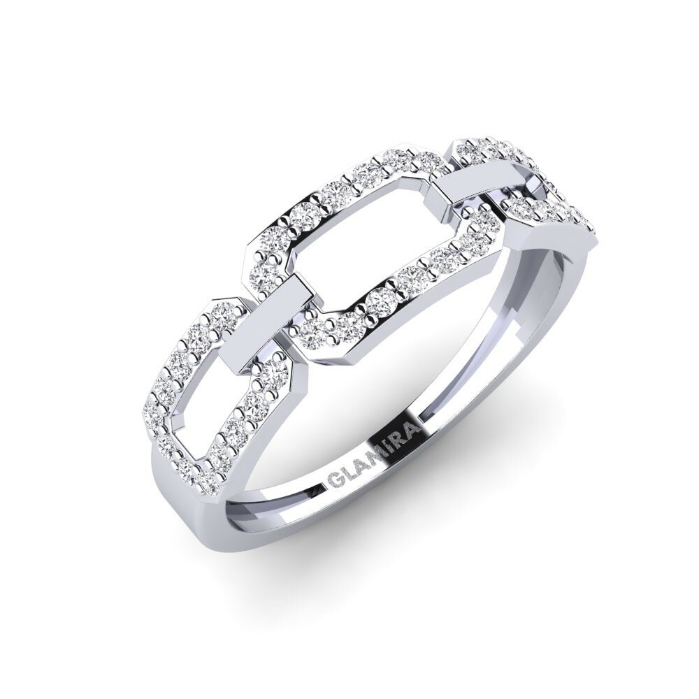950 Platinum Ring Magkasama