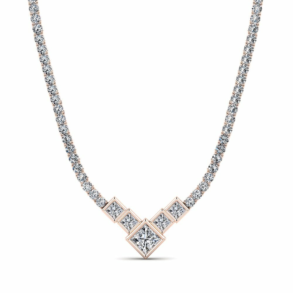 14ct Rose Gold Tennis Magne