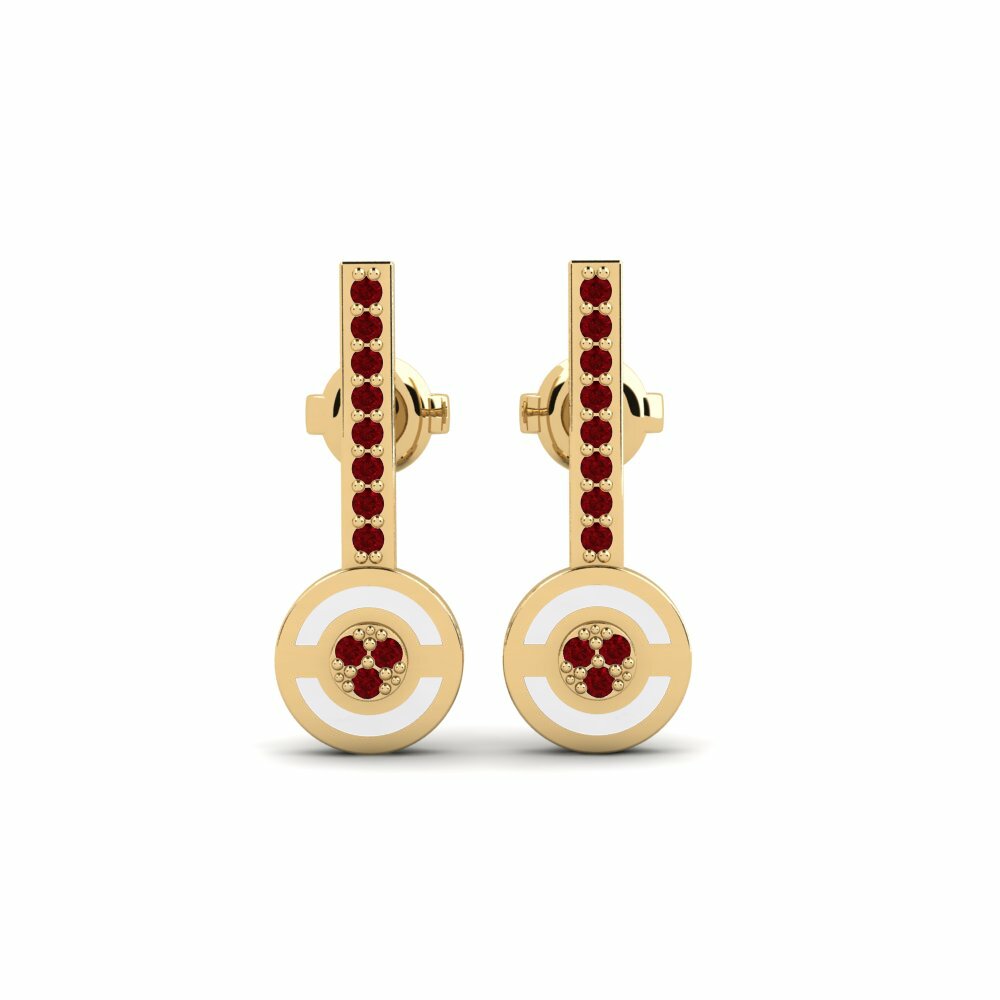 Red Zirconia Women's Earring Magolfa