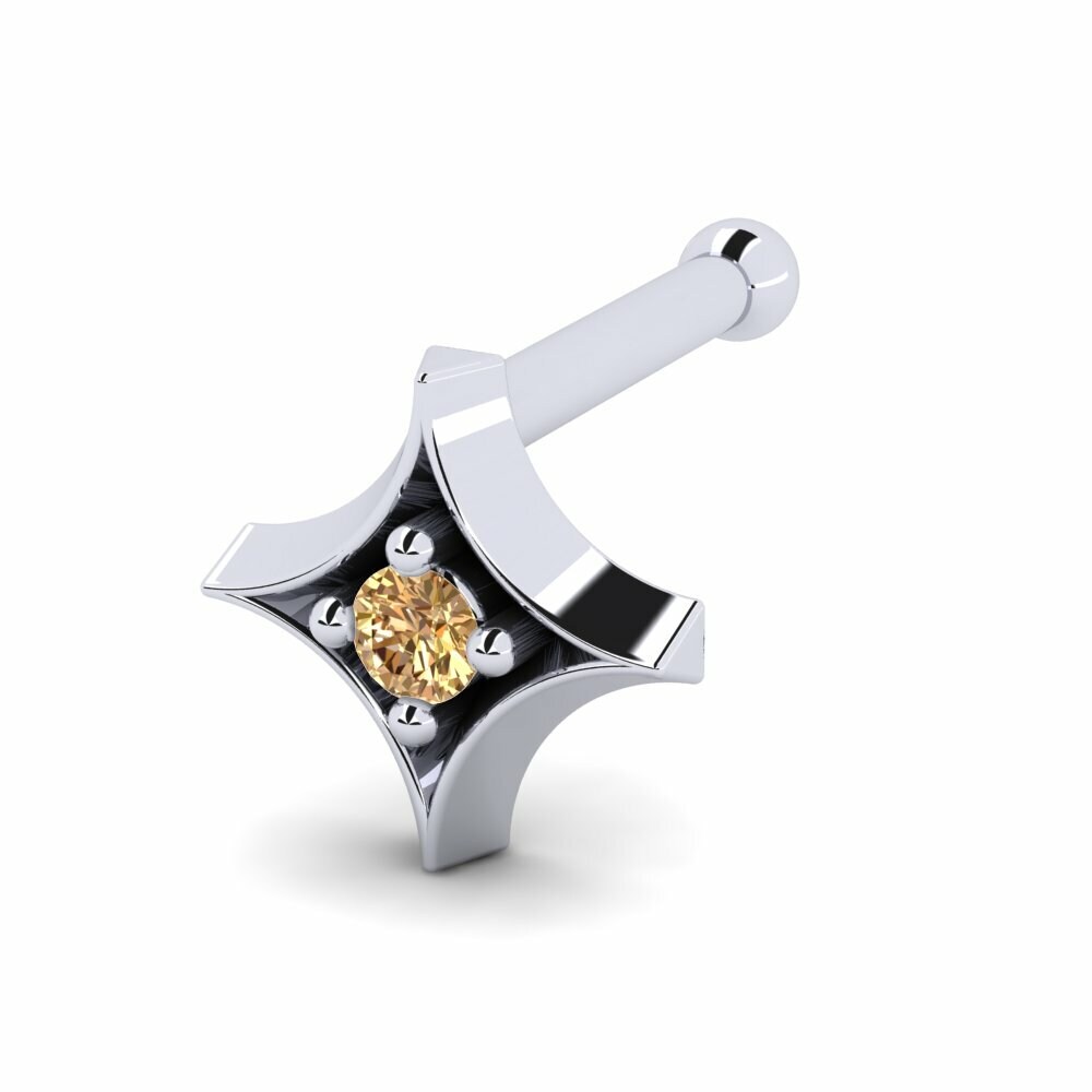 Bruine Diamant Neus Pin Magot