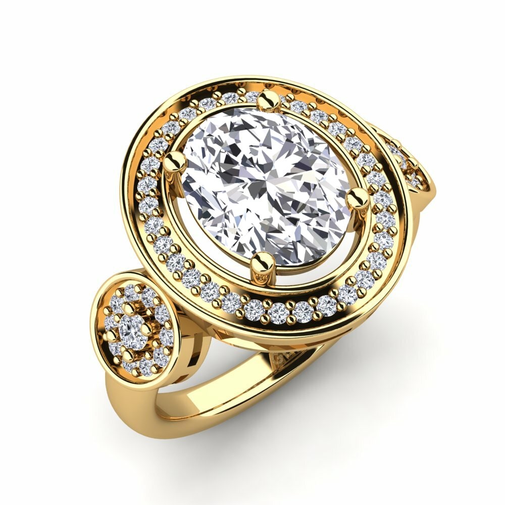 18k Yellow Gold Engagement Ring Maguette