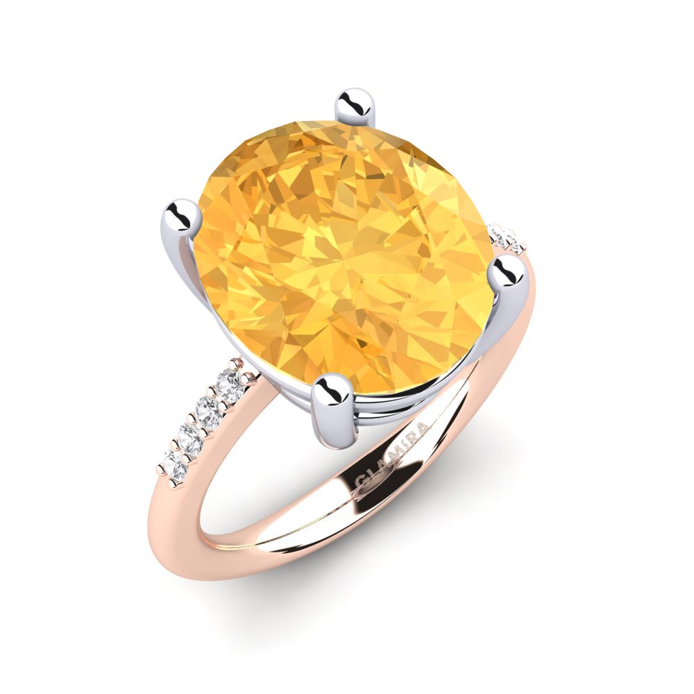 18ct Rose & White Gold Ring Maharlika