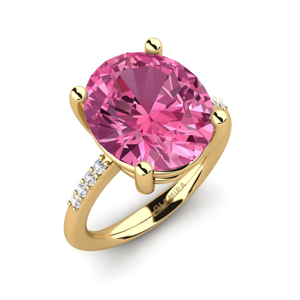 9ct Yellow Gold Pink Tourmaline Ring Maharlika