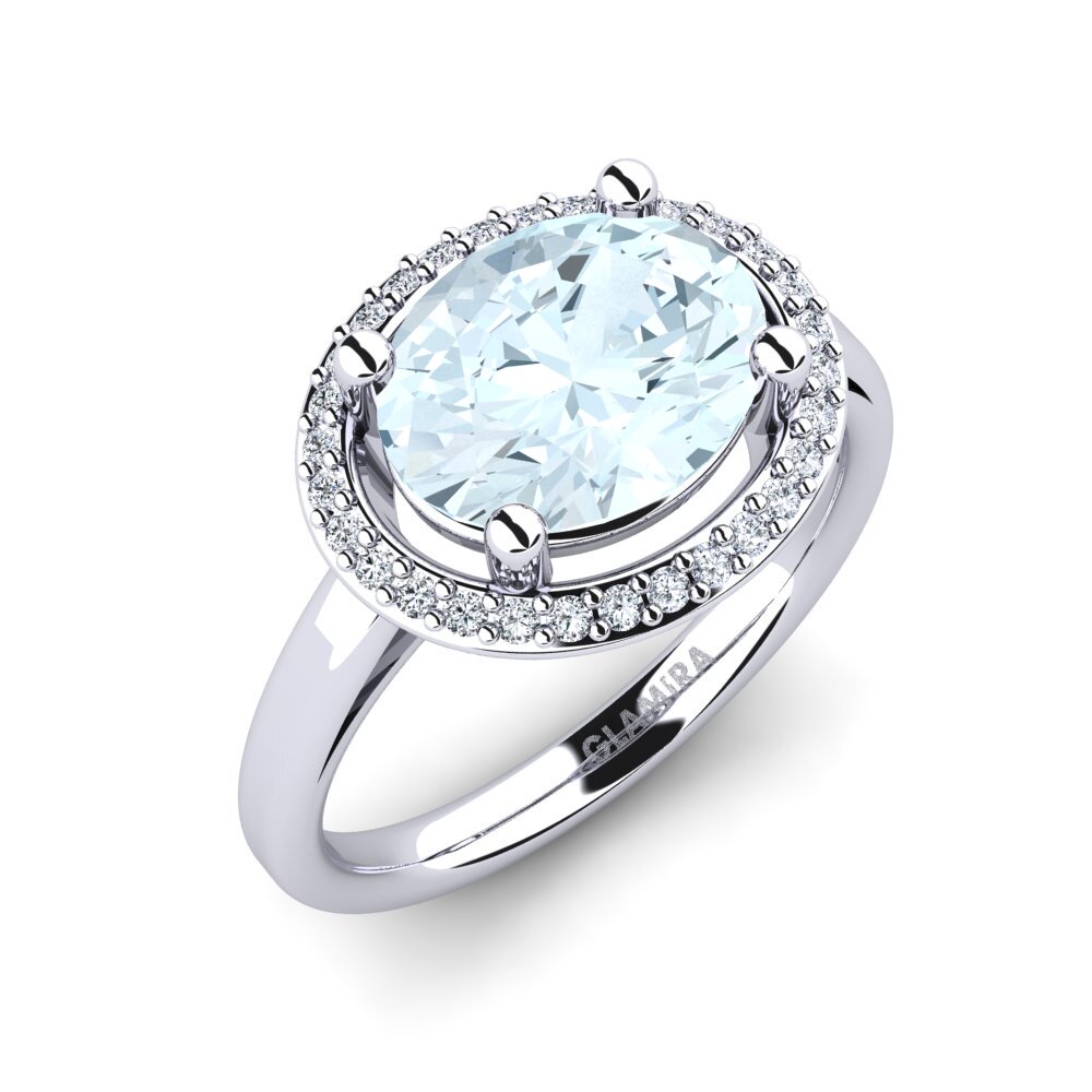 Aquamarine Engagement Ring Mahdise