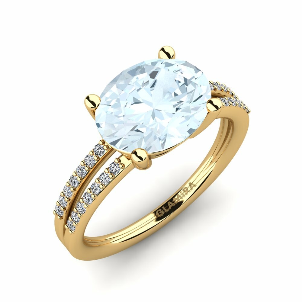 18ct Yellow Gold Engagement Ring Mahniya