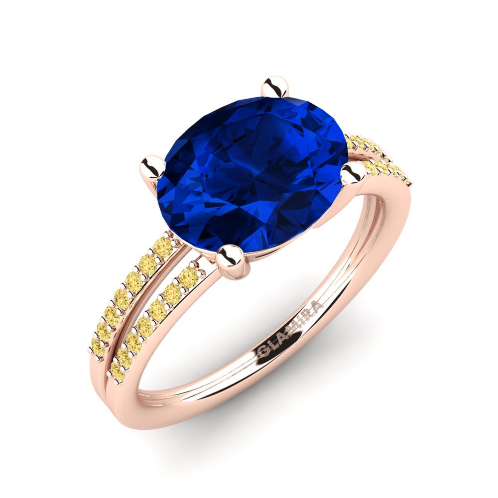 18ct Rose Gold Engagement Ring Mahniya