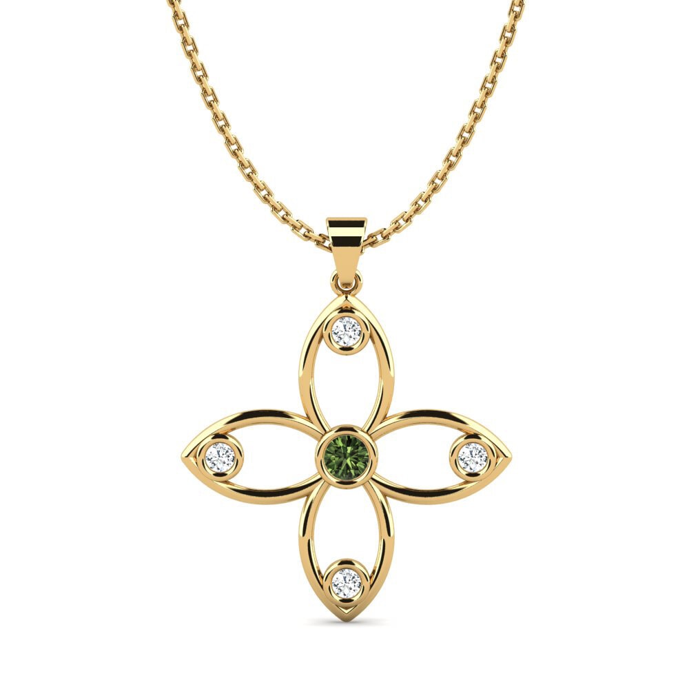 Green Sapphire Women's Pendant Maill