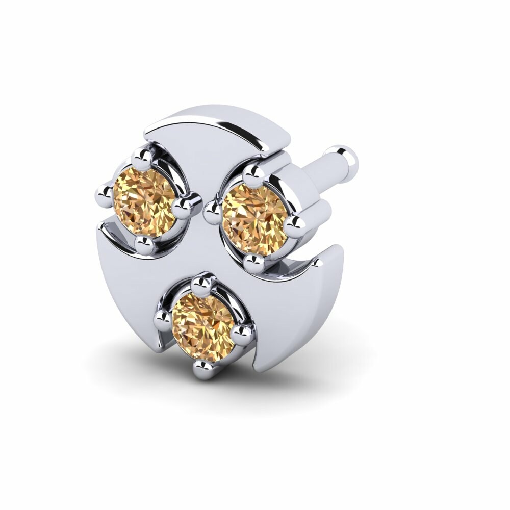 Bruine Diamant Neus Pin Mailman