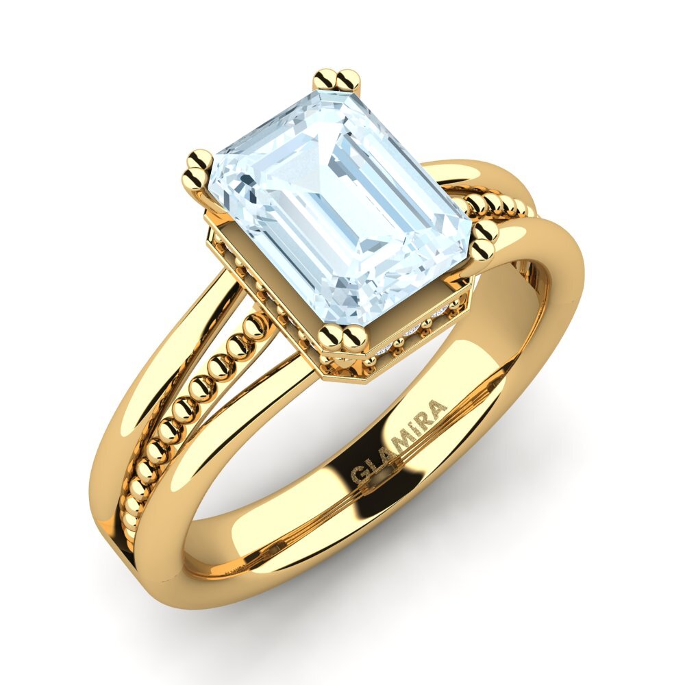 Aquamarine Engagement Ring Maine