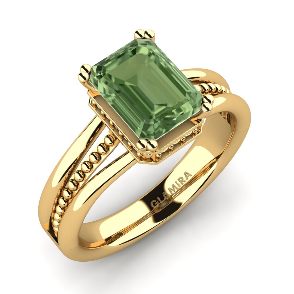 Zaffiro Verde Anello di fidanzamento Maine