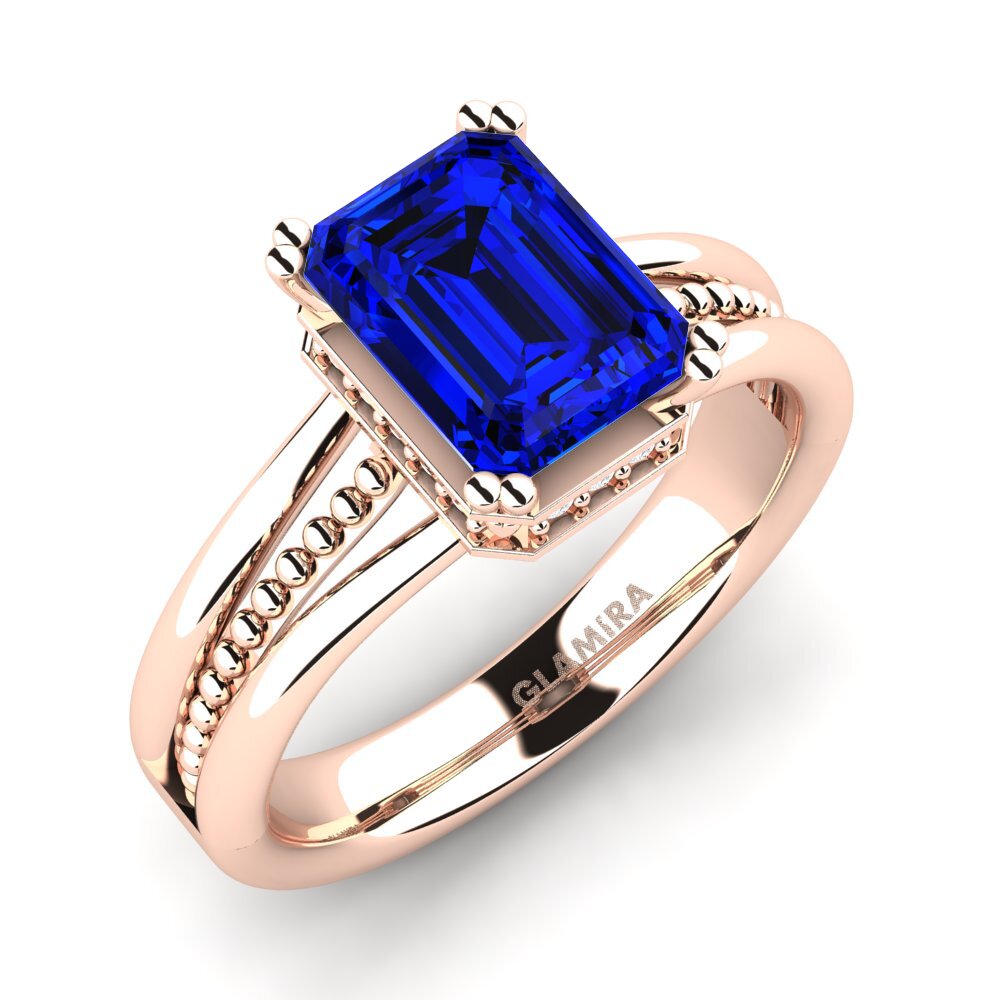 9K Rose Gold Engagement Ring Maine