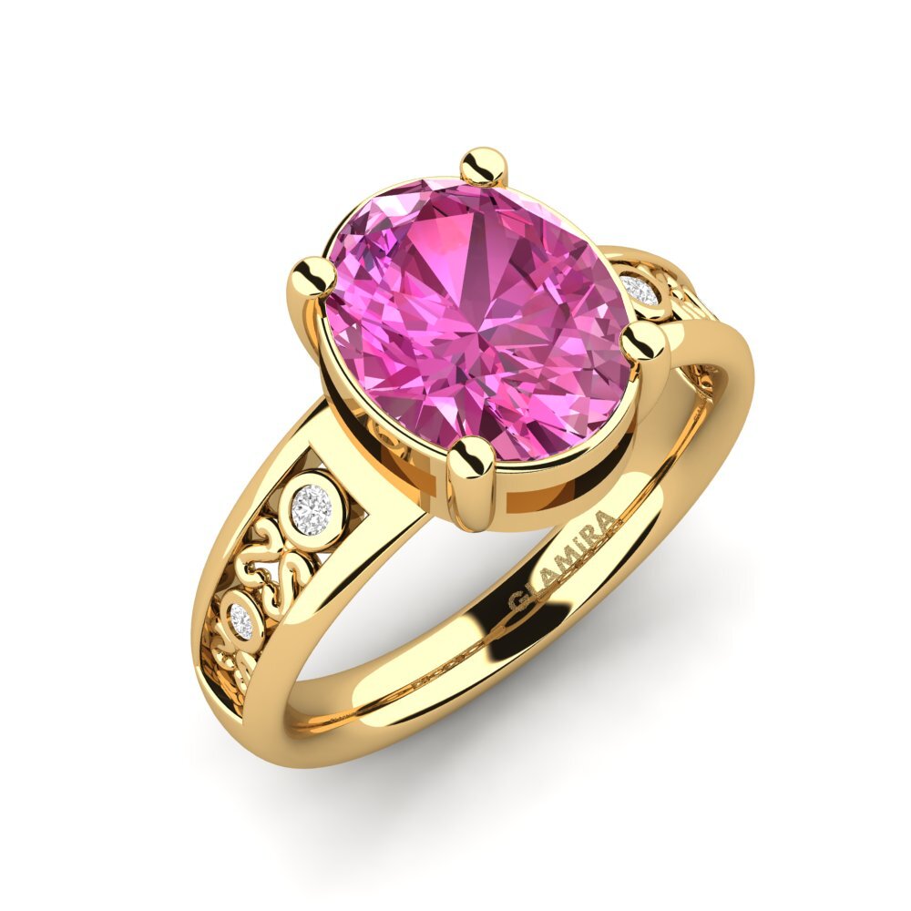 Pink Topaz Engagement Ring Maira