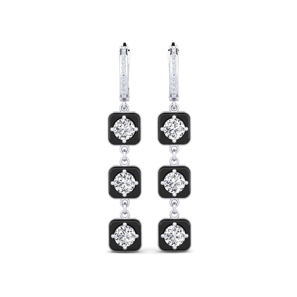 950 Palladium Diamond Women's Earring Mairy