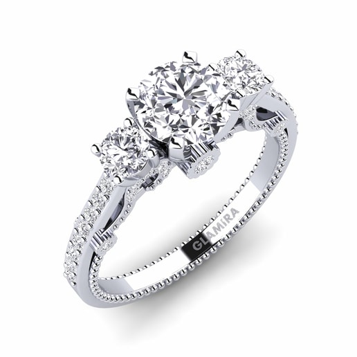 Ring Maitan 585 White Gold & Diamond