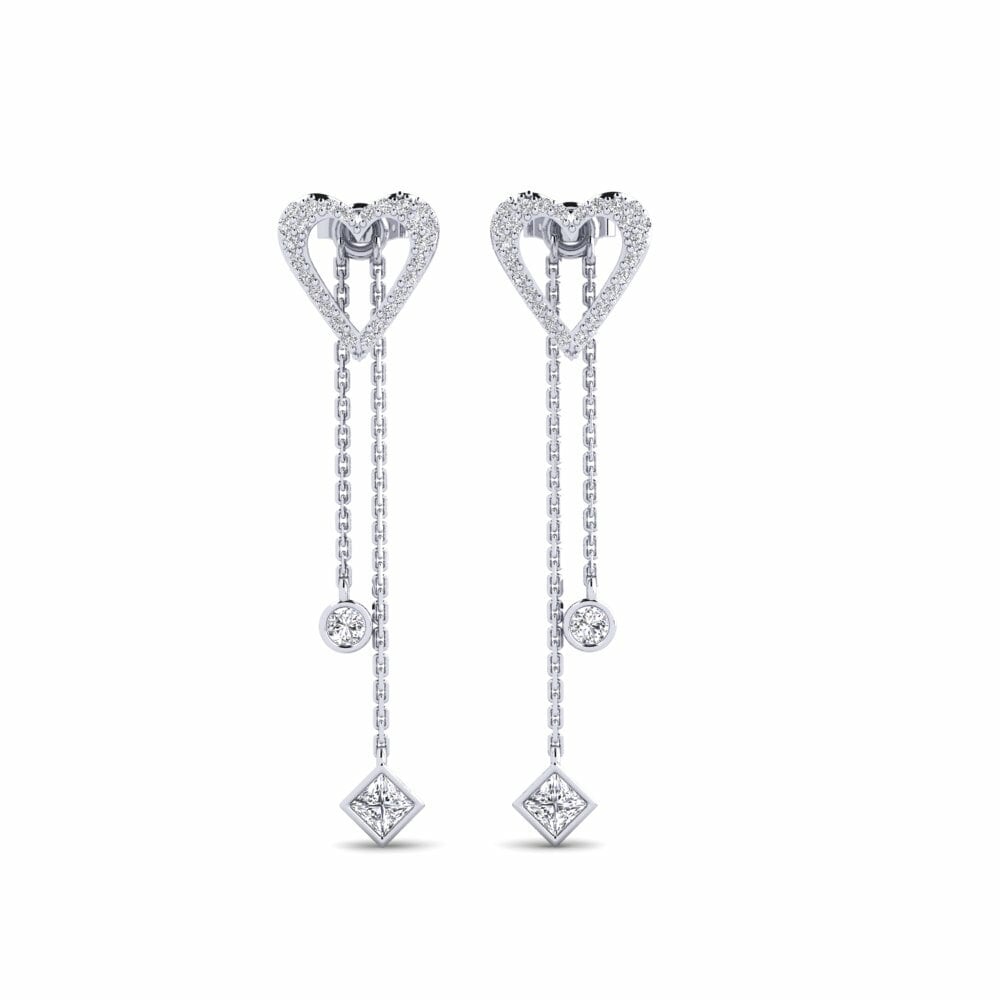 18k White Gold Women's Earring Maitason