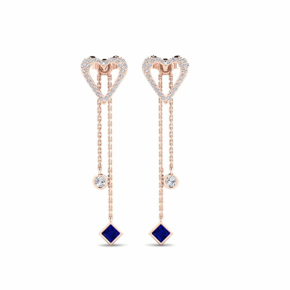 Saphir Boucle d'oreille femme Maitason