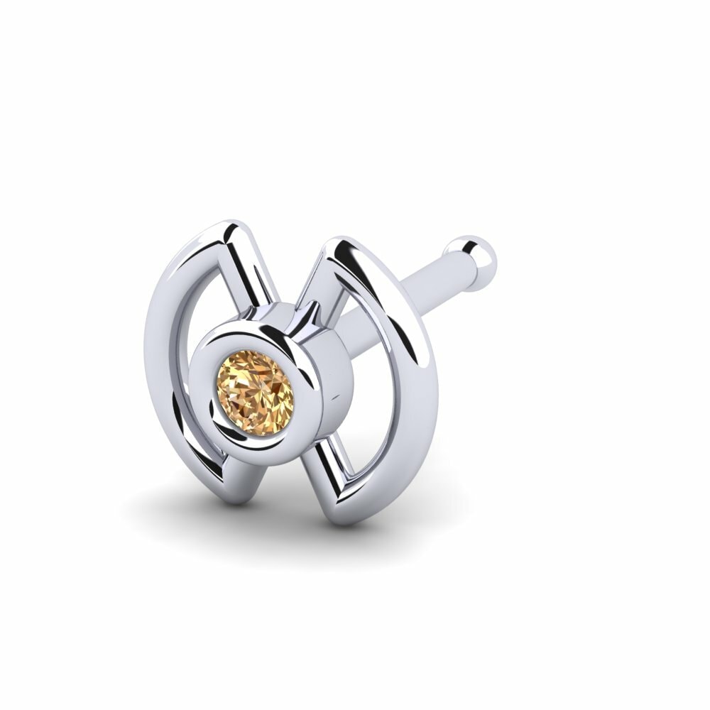 Bruine Diamant Neus Pin Makena