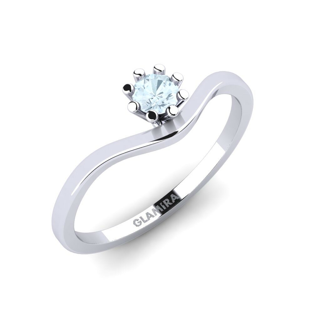 Aquamarine Engagement Ring Makronissos