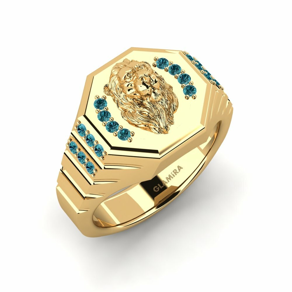 Bague pour homme Malachi Diamant Bleu