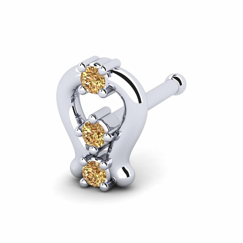 Bruine Diamant Neus Pin Maladroit