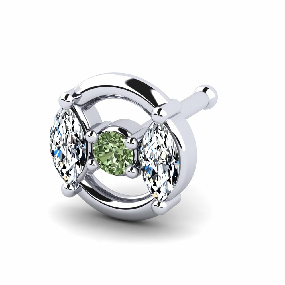Groene Diamant Neus Pin Malchance
