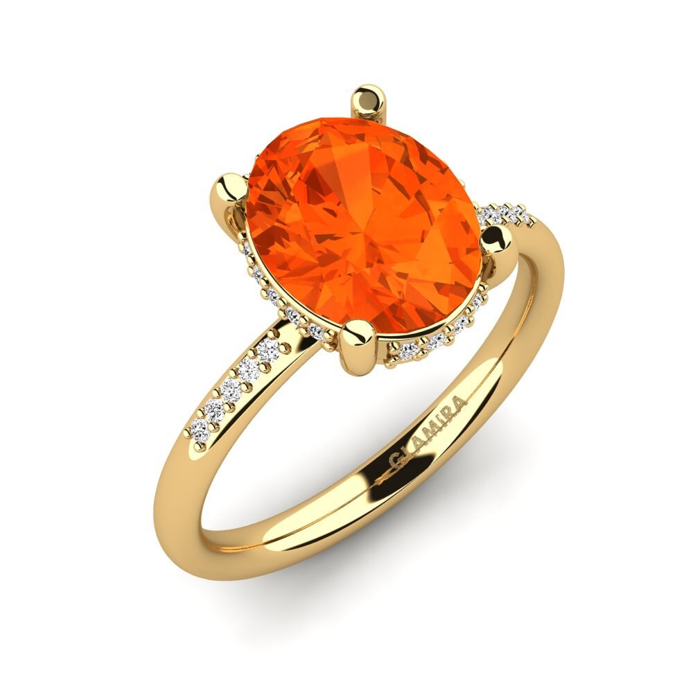 Fire-Opal Engagement Ring Malerie
