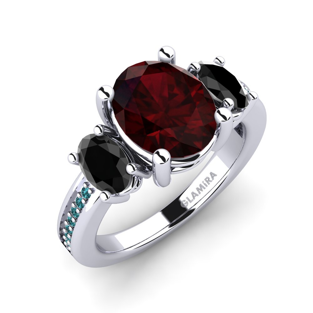 Granate Anillo de compromiso Maletha