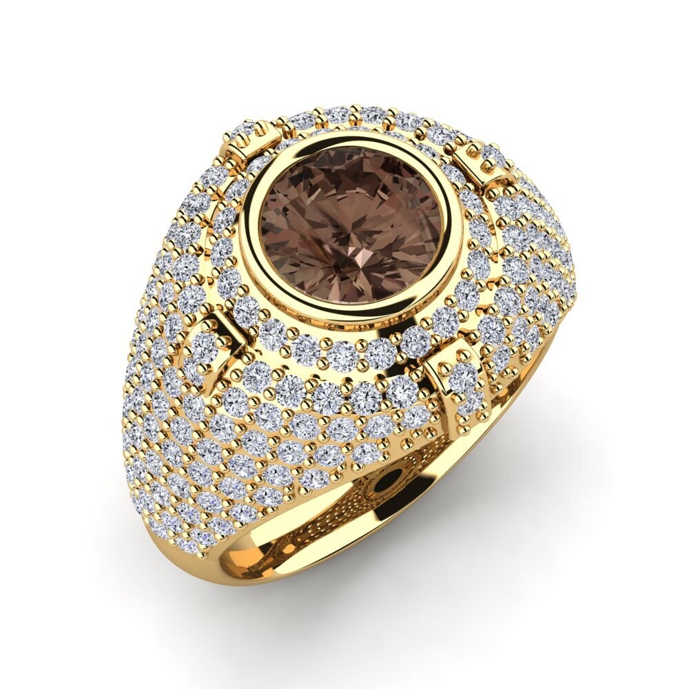 Quartz Fumé Bague Malick
