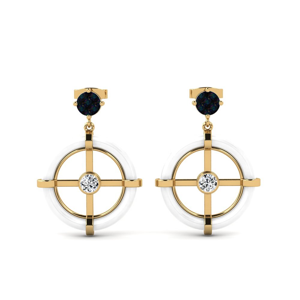 Black Opal Women's Earring Mallon