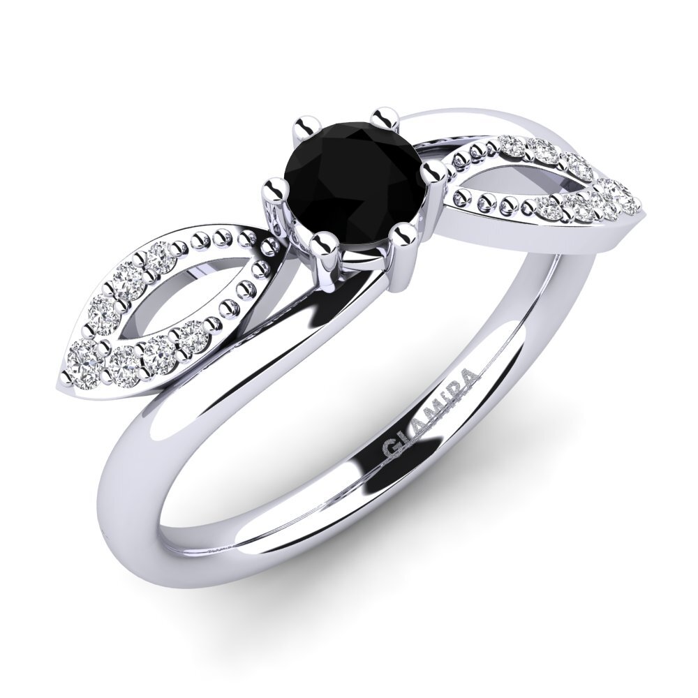 Black Diamond Engagement Ring Malus