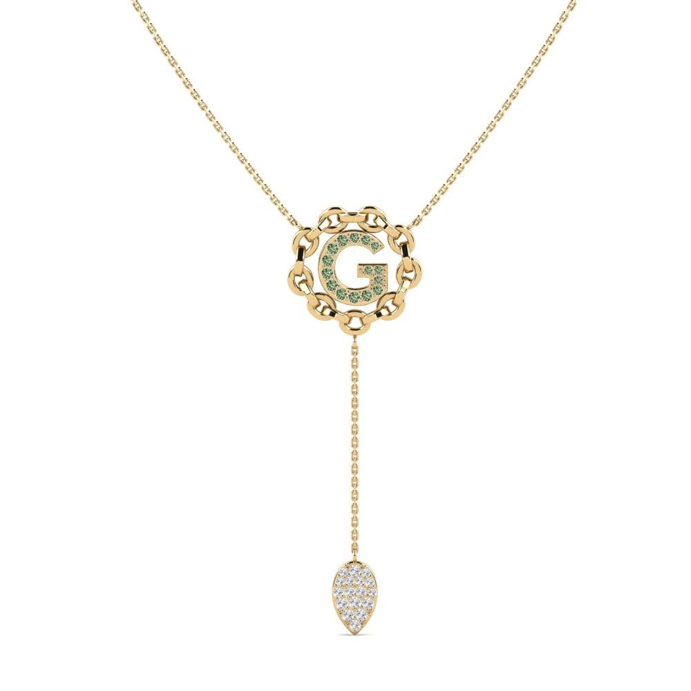 Groene Diamant Ketting Maluwa - G