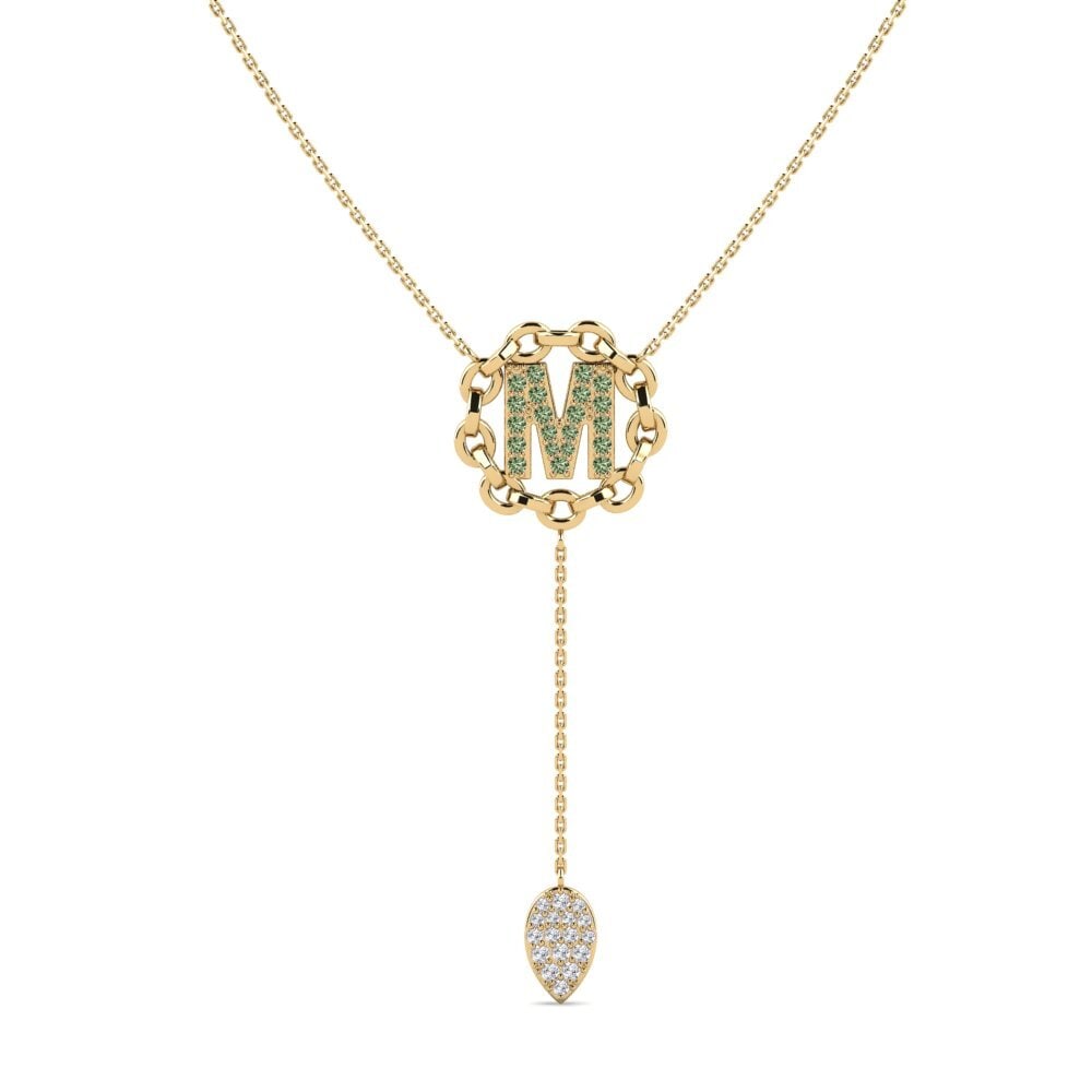 Groene Diamant Ketting Maluwa - M