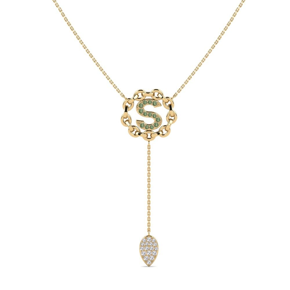 Groene Diamant Ketting Maluwa - S