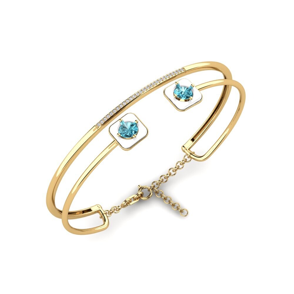 Blue Zircon Women's Bracelet Mamira