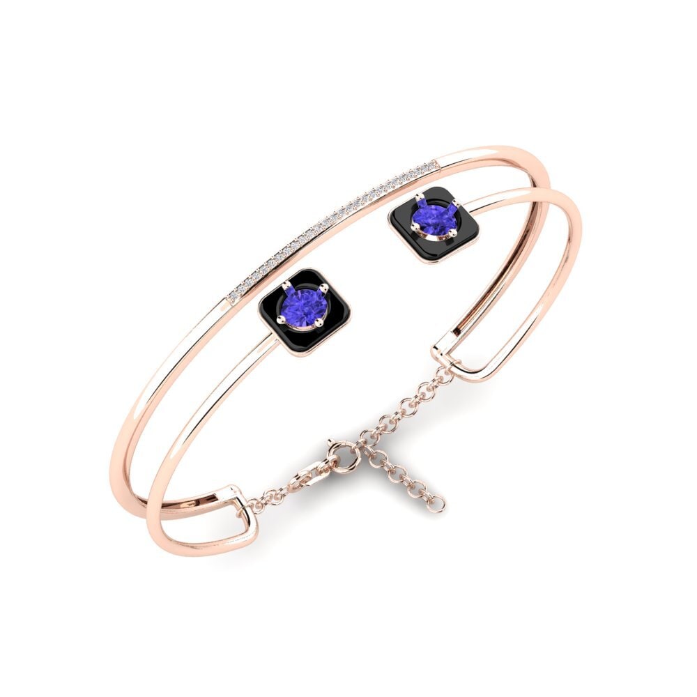 9ct Rose Gold Tanzanite Women's Bracelet Mamira
