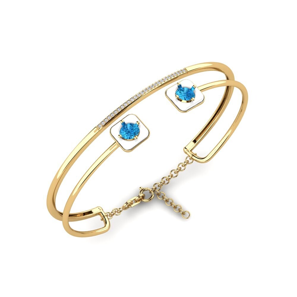 Blue Topaz Women's Bracelet Mamira